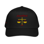 Justified 5 panel cap - Black, front
