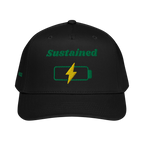 Sustained 5 panel cap - Black, front