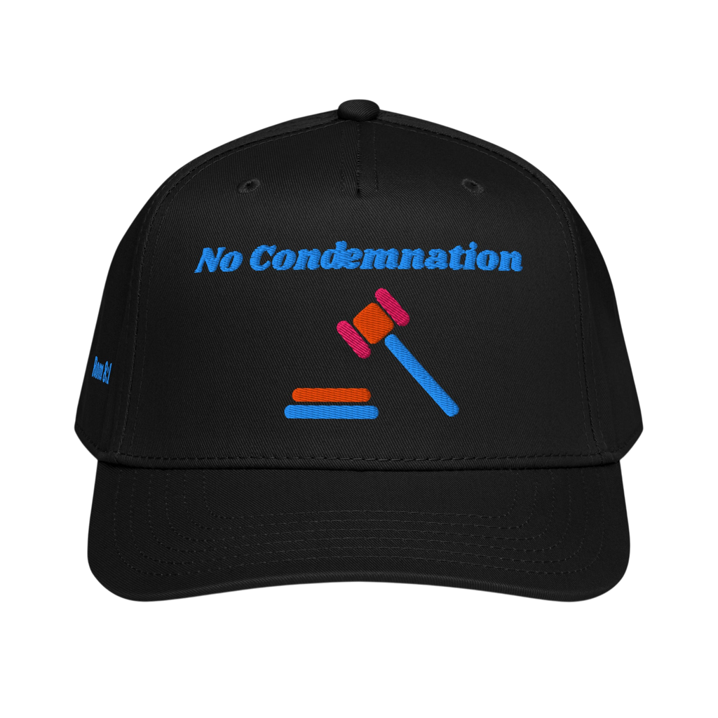 No Condemnation 5 panel cap - Black, front