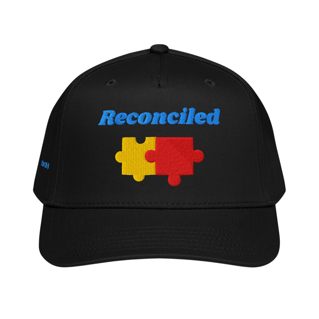 Reconciled 5 panel cap - Black, front
