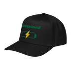 Sustained 5 panel cap - Black, left front