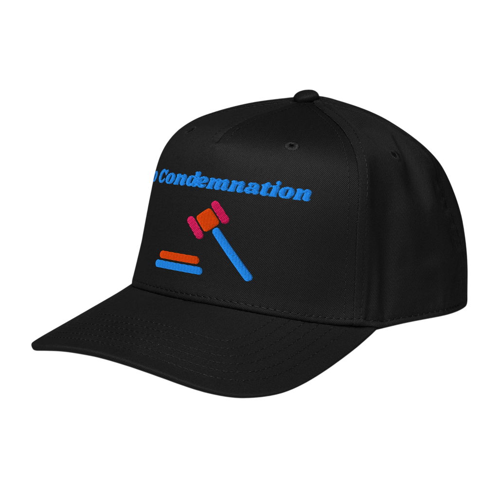 No Condemnation 5 panel cap - Black, left front