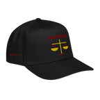 Justified 5 panel cap - Black, right front