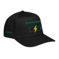 Sustained 5 panel cap - Black, right front
