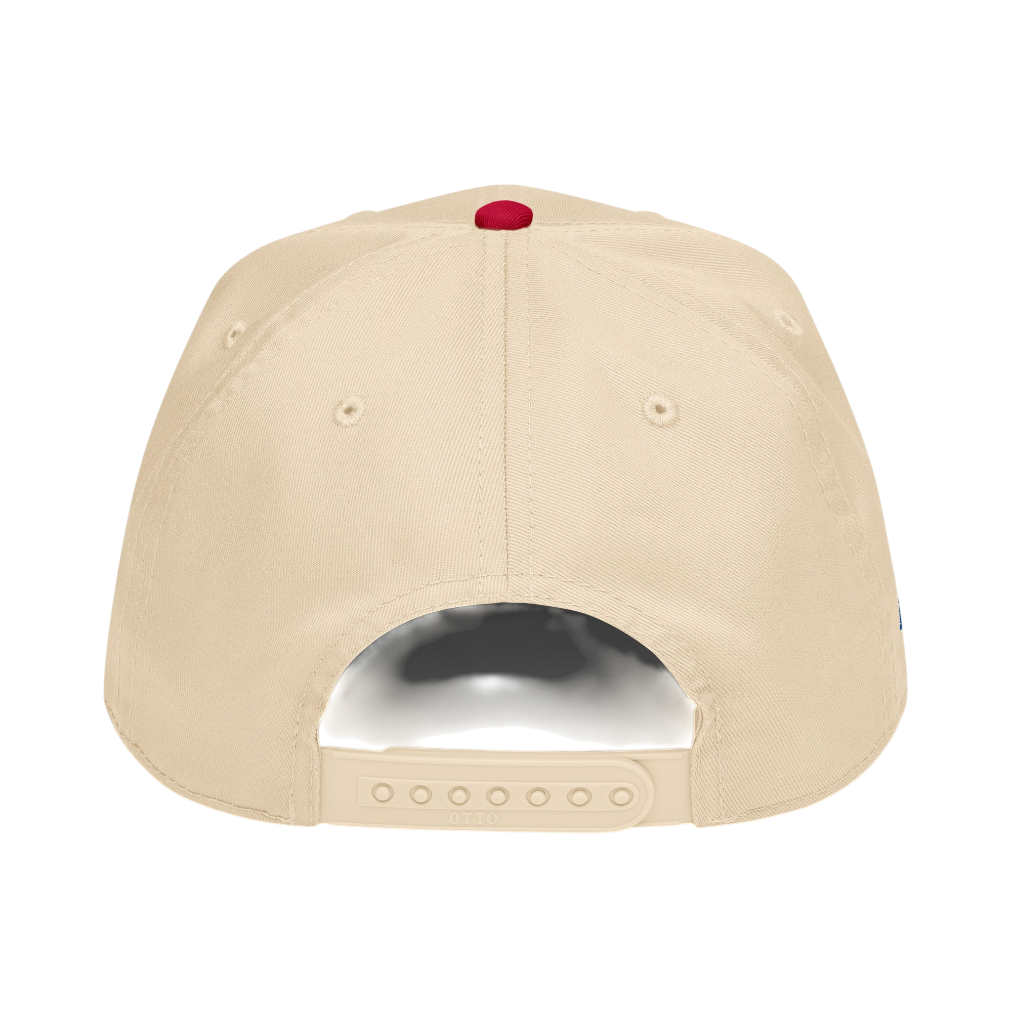 Saved 5 panel cap - Red / Natural, back