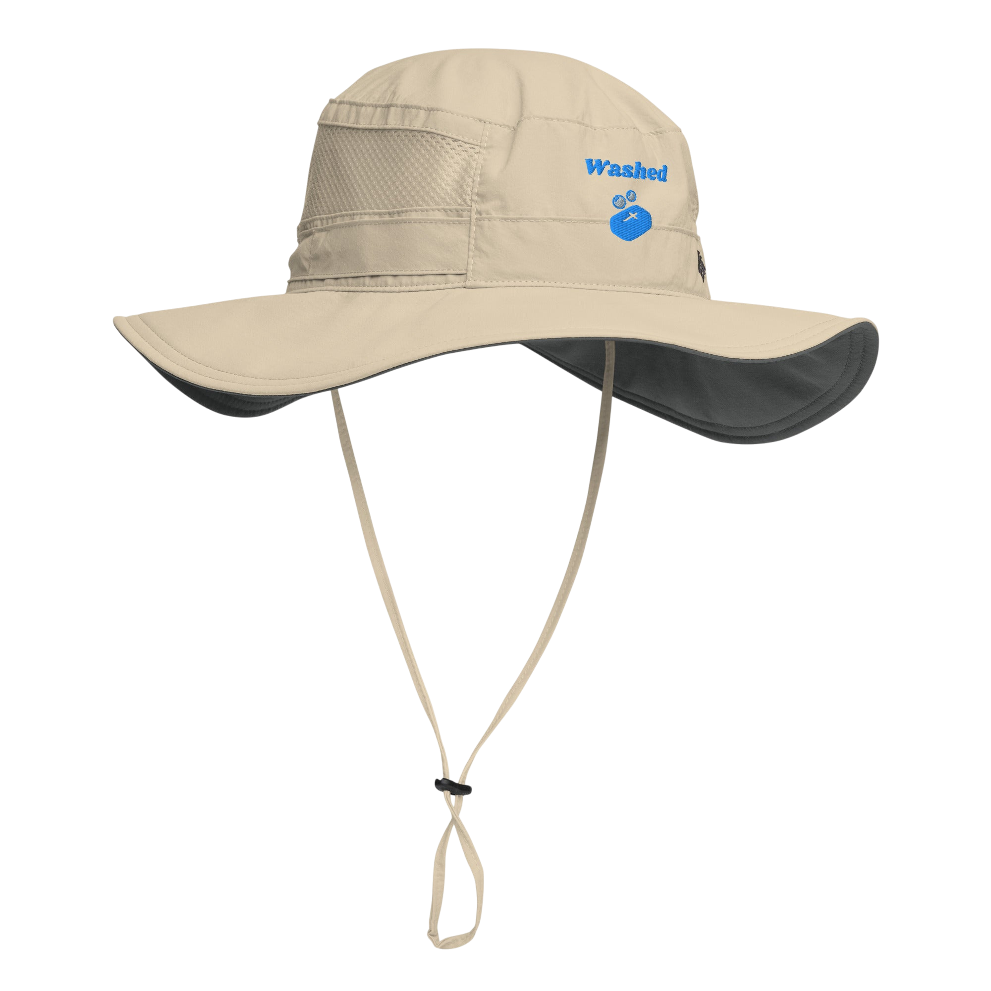 Washed Bora Bora Booney hat - Fossil, front