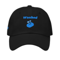 Washed Classic Dad hat - Black, front