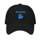 Washed Classic Dad hat - Black, front