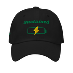 Sustained Classic Dad hat - Black, front