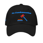 No Condemnation Classic Dad hat - Black, front