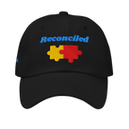 Reconciled Classic Dad hat - Black, front