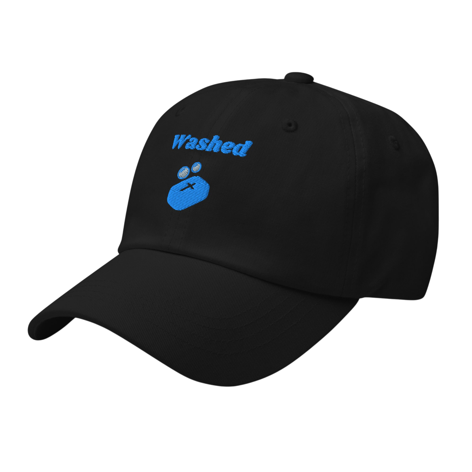Washed Classic Dad hat - Black, left front