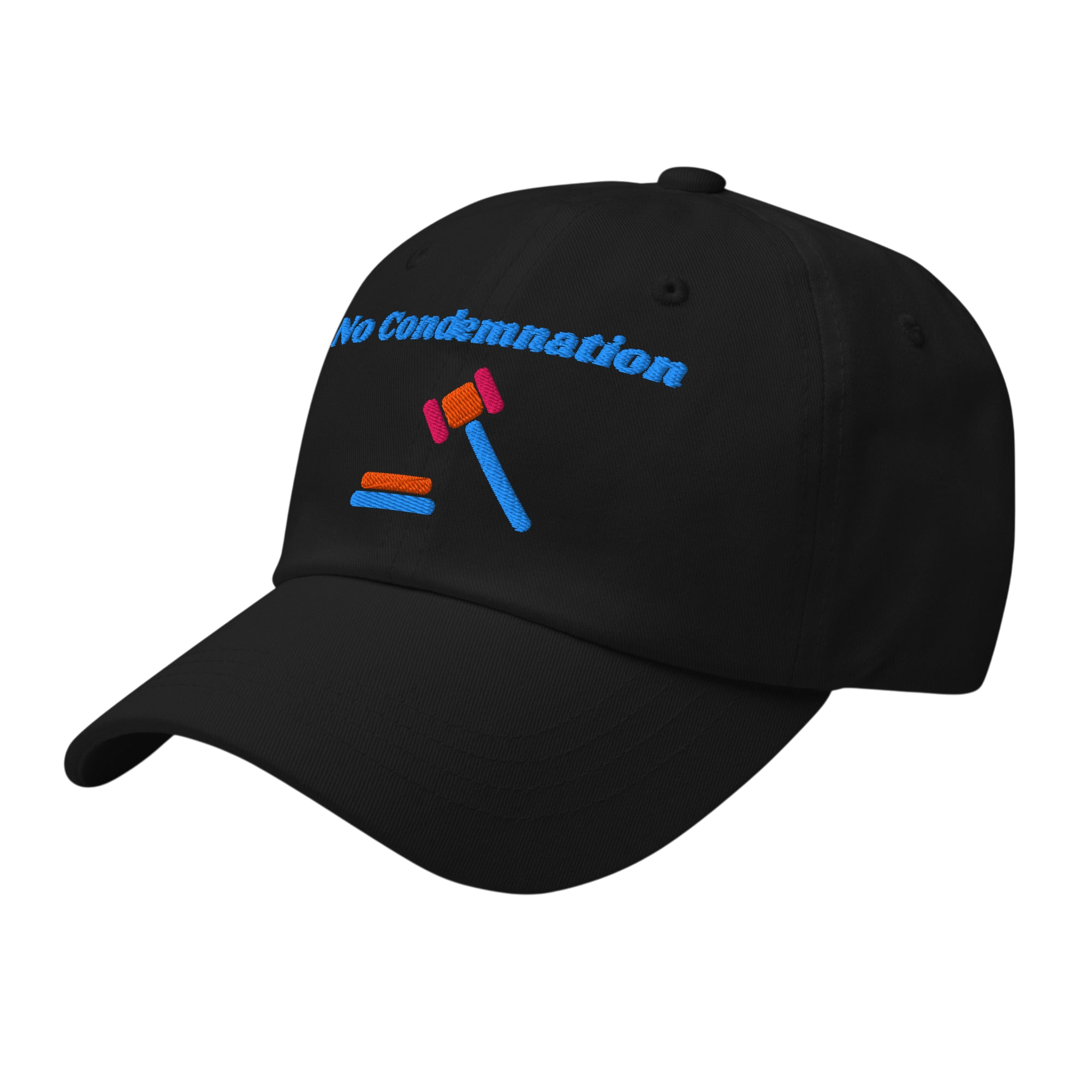 No Condemnation Classic Dad hat - Black, left front