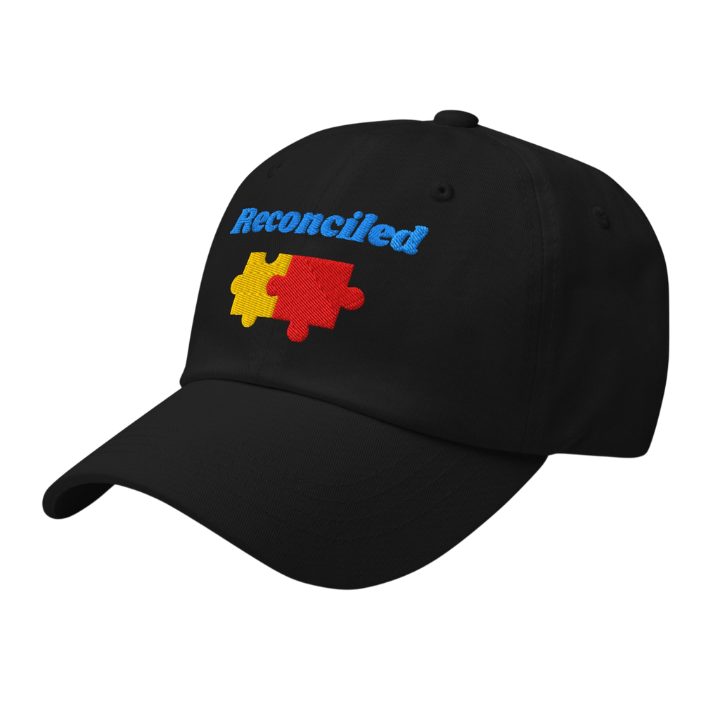 Reconciled Classic Dad hat - Black, left front