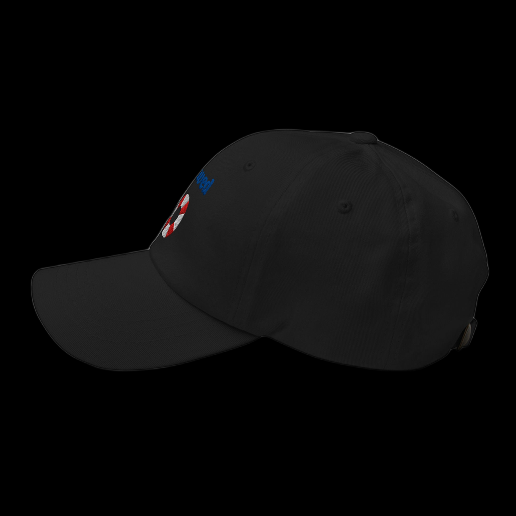 Saved Classic Dad hat - Black, left side
