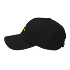 Justified Classic Dad hat - Black, left side