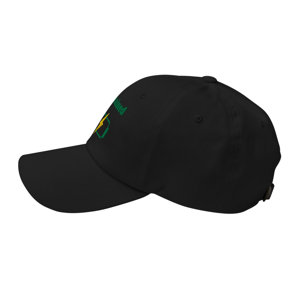 Sustained Classic Dad hat - Black, left side