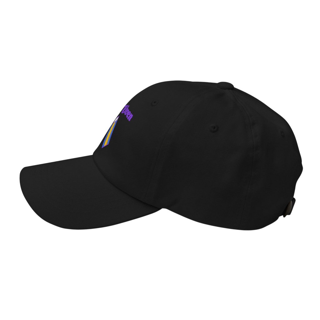 Forgiven Classic Dad hat - Black, left side