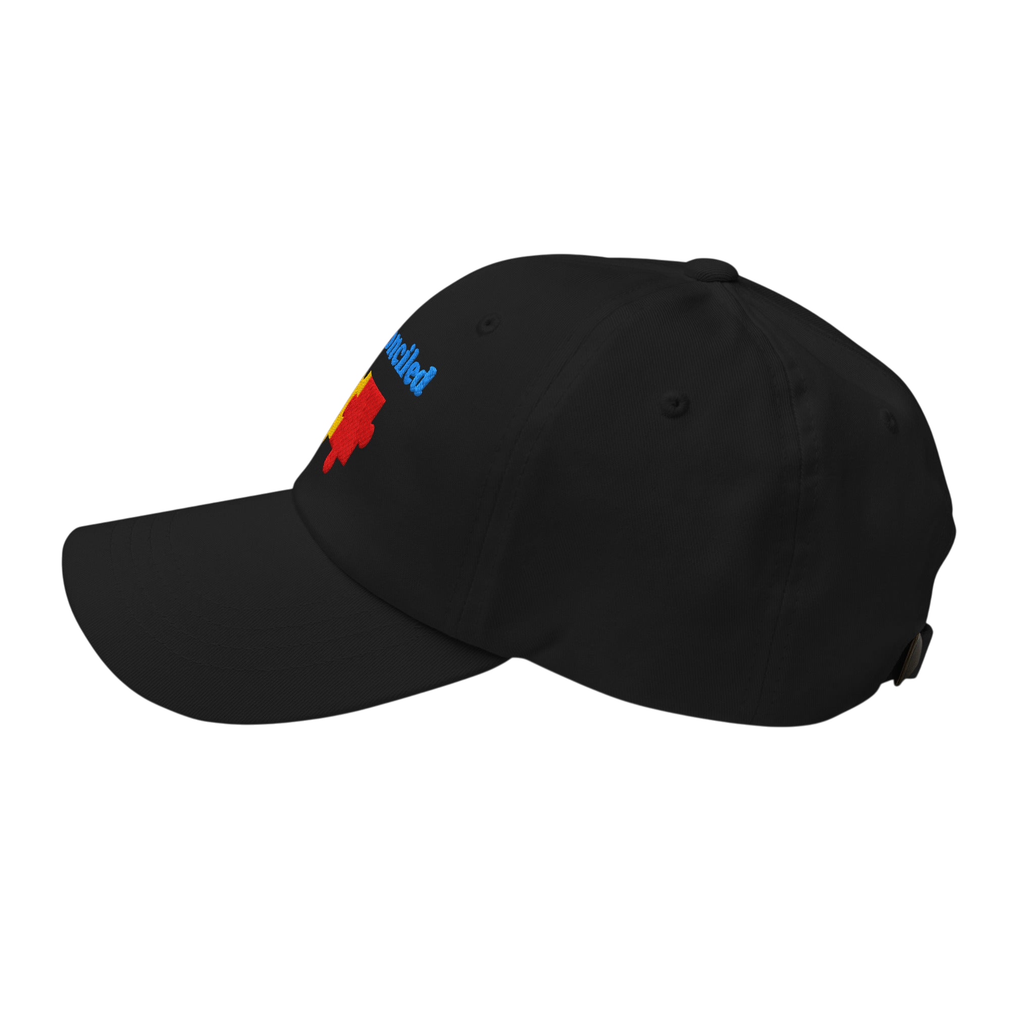 Reconciled Classic Dad hat - Black, left side