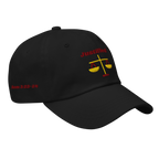 Justified Classic Dad hat - Black, right front