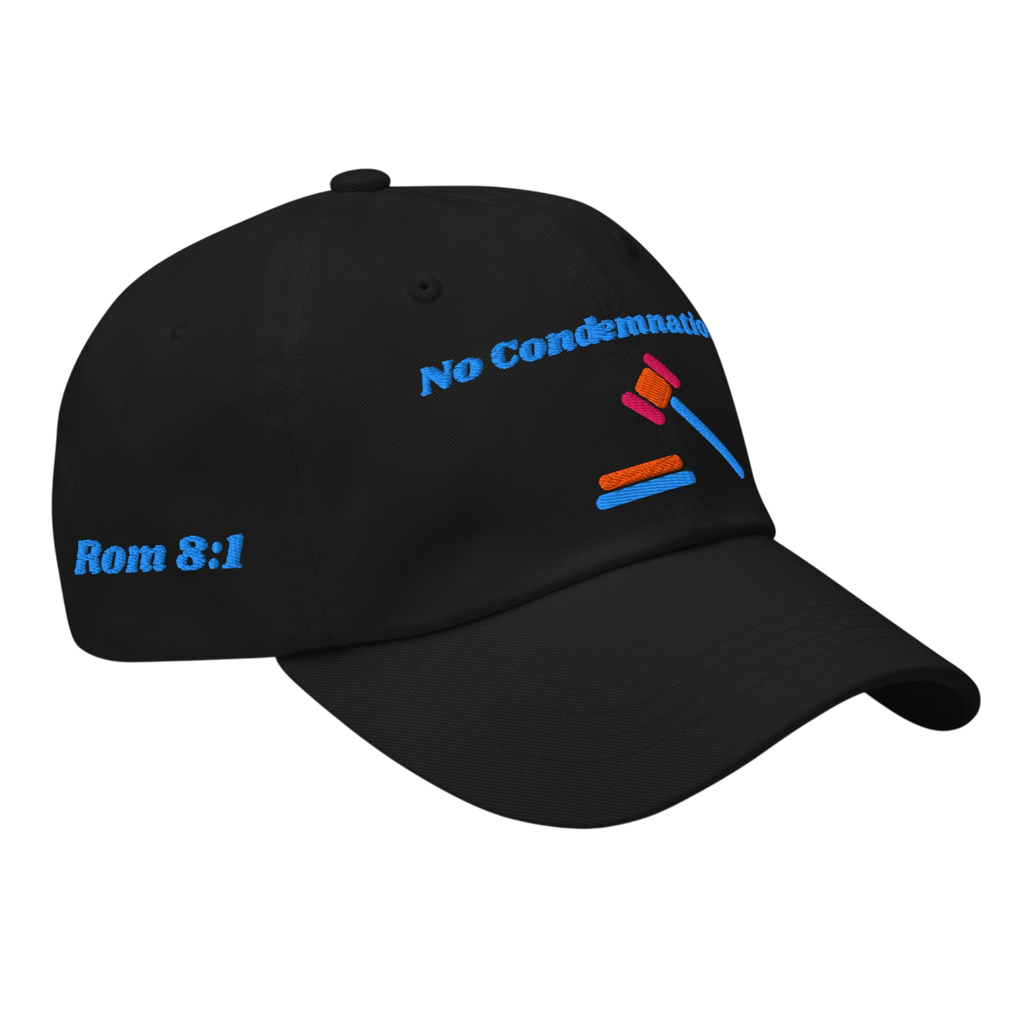 No Condemnation Classic Dad hat - Black, right front