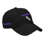 Forgiven Classic Dad hat - Black, right front
