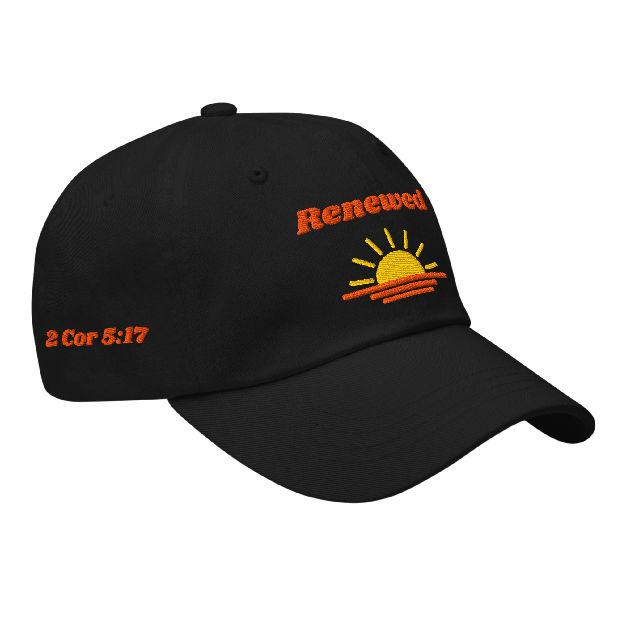 Renewed Classic Dad hat - Black, right front