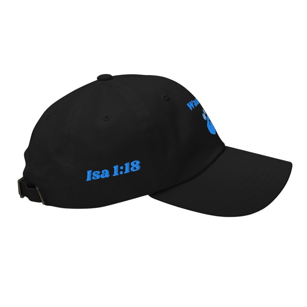 Washed Classic Dad hat - Black, right side