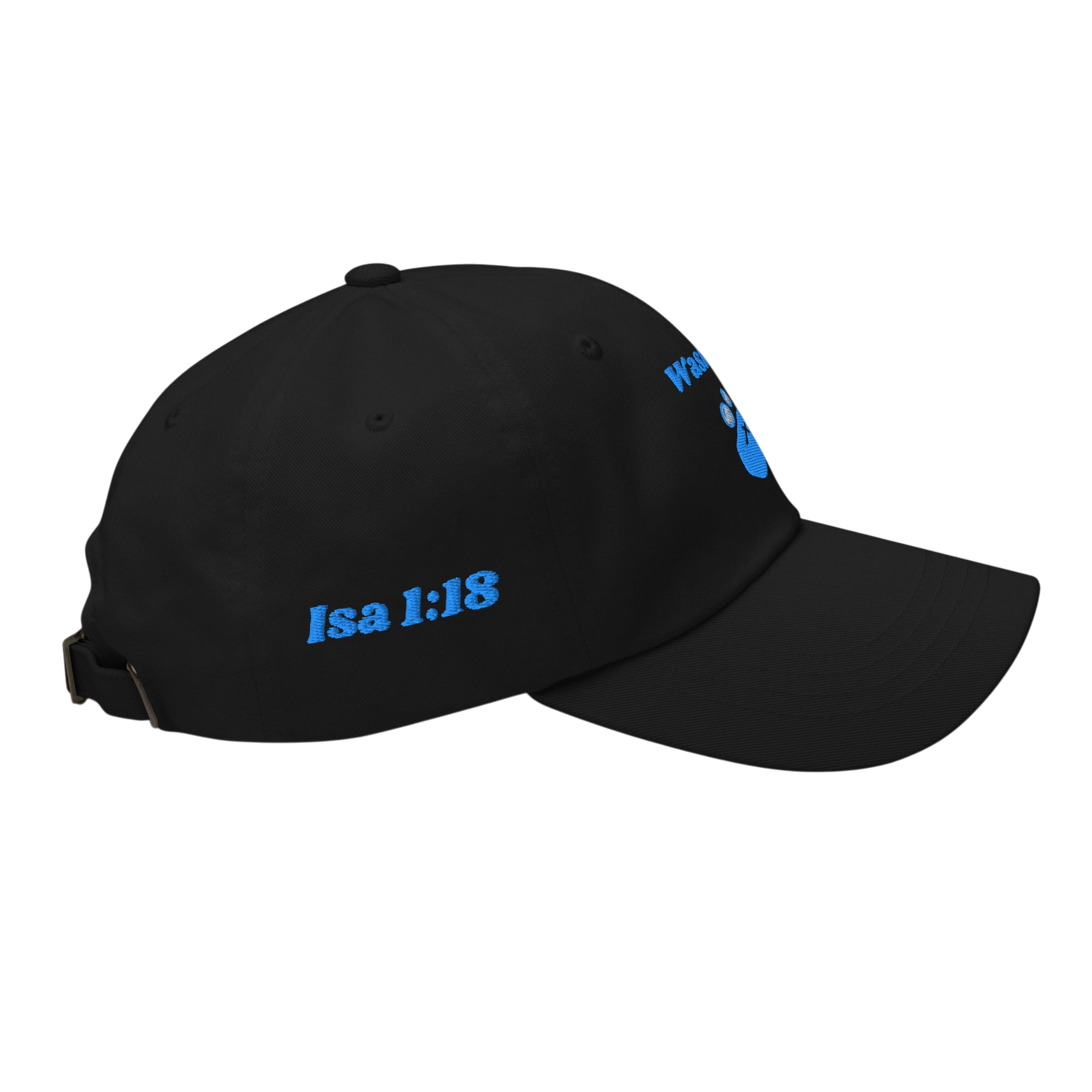 Washed Classic Dad hat - Black, right side
