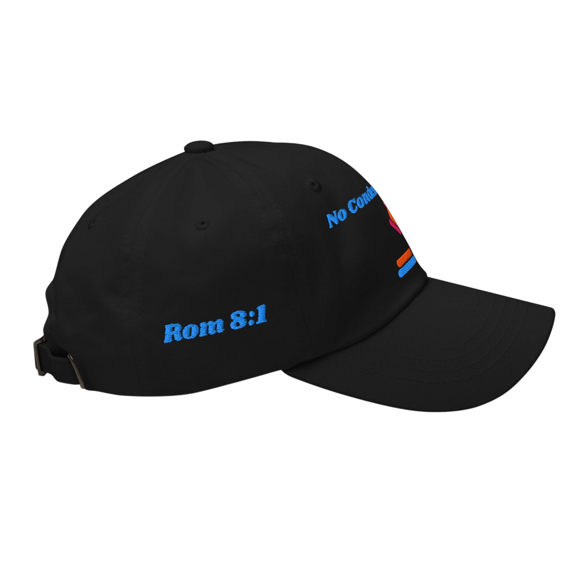 No Condemnation Classic Dad hat - Black, right side