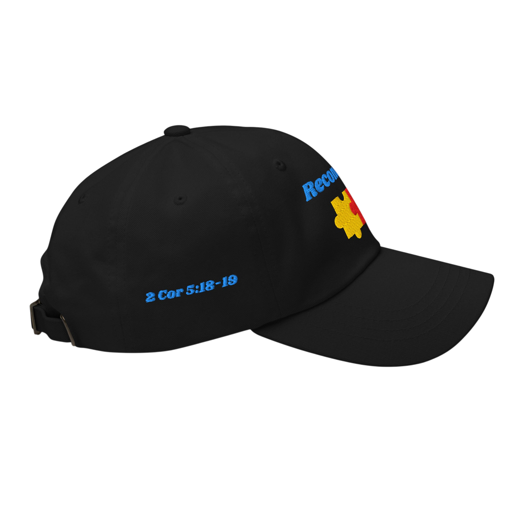 Reconciled Classic Dad hat - Black, right side