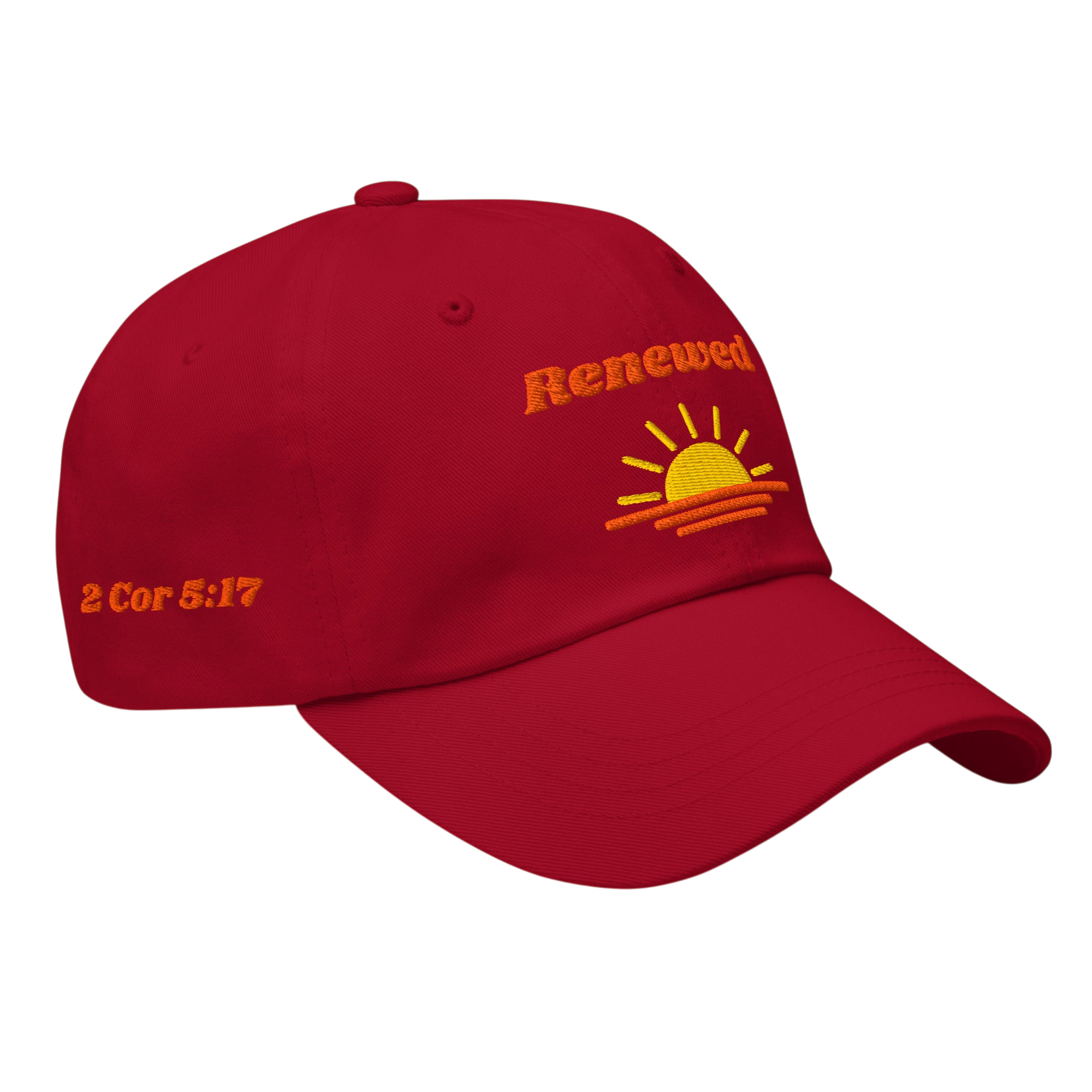 Renewed Classic Dad hat - Cranberry, right front