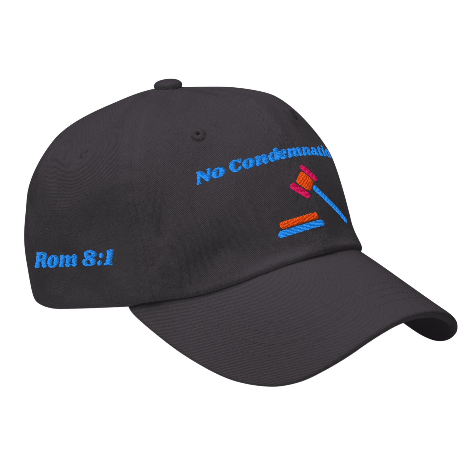 No Condemnation Classic Dad hat - Dark Grey, right front