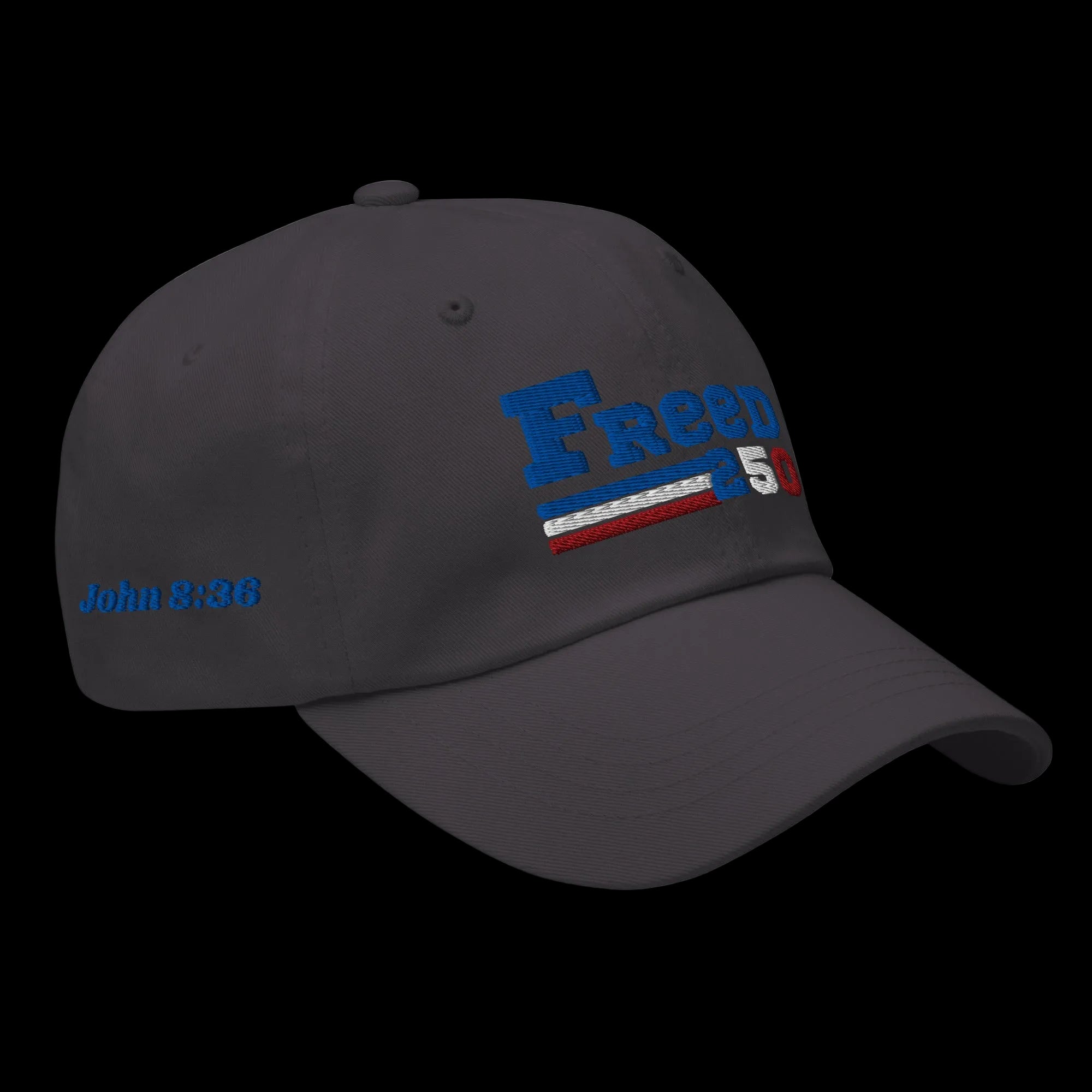 Freed Classic Dad hat - Dark Grey, right front