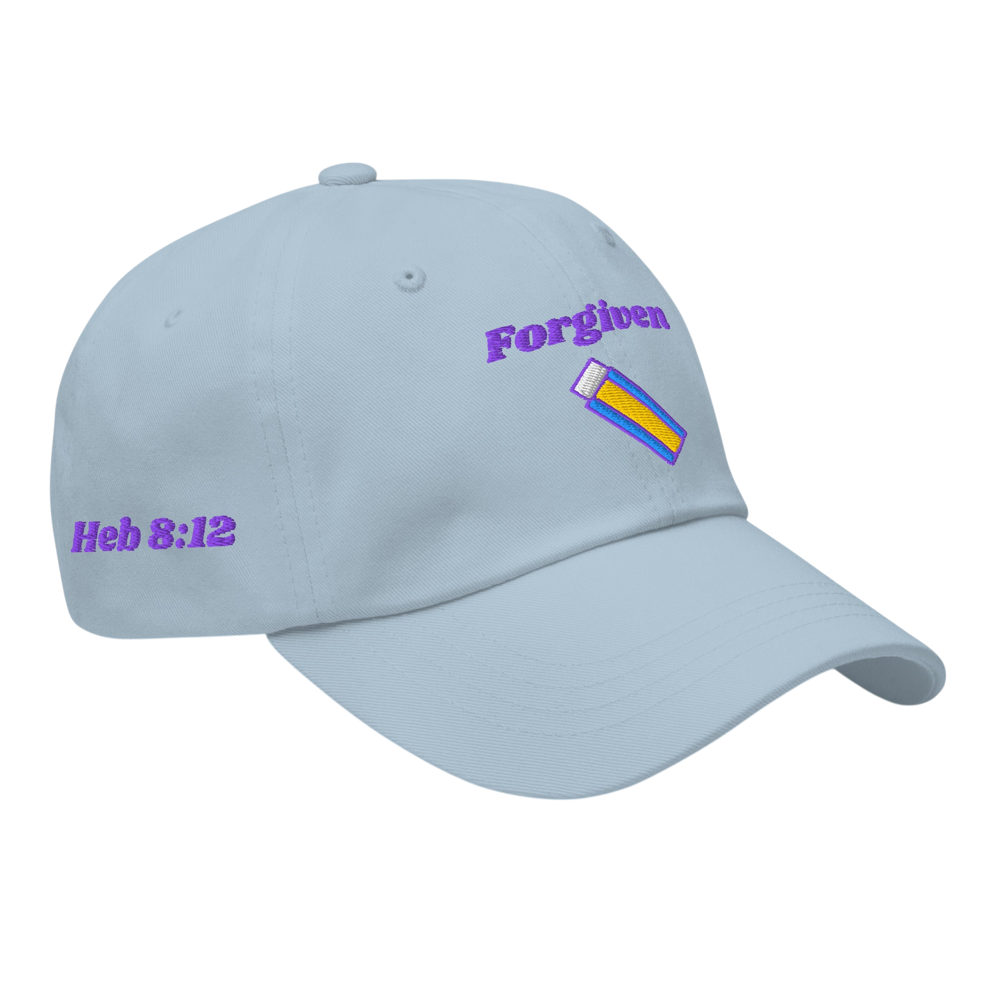 Forgiven Classic Dad hat - Light Blue, right front