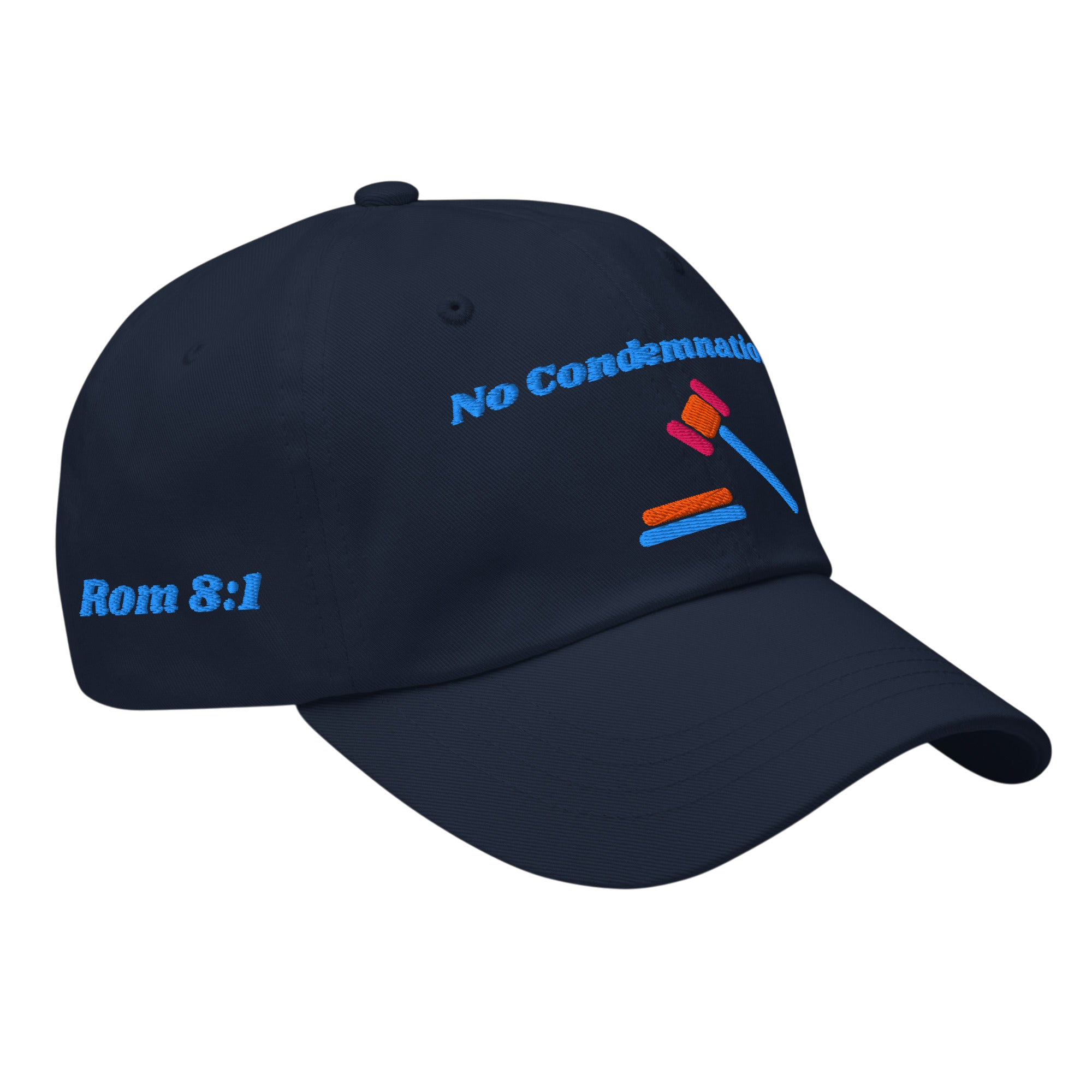 No Condemnation Classic Dad hat - Navy, right front