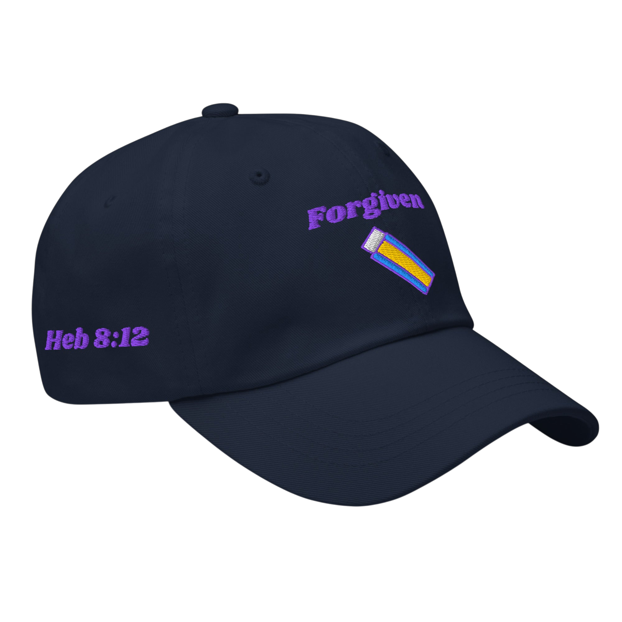 Forgiven Classic Dad hat - Navy, right front
