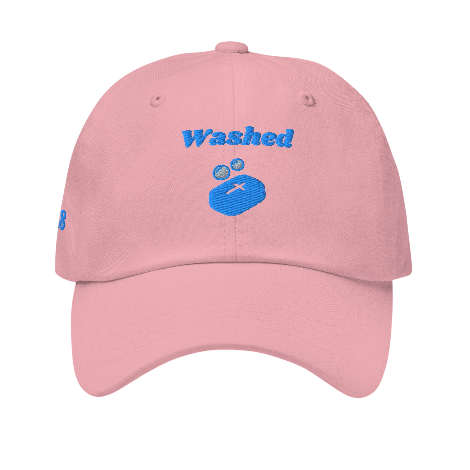 Washed Classic Dad hat - Pink, front
