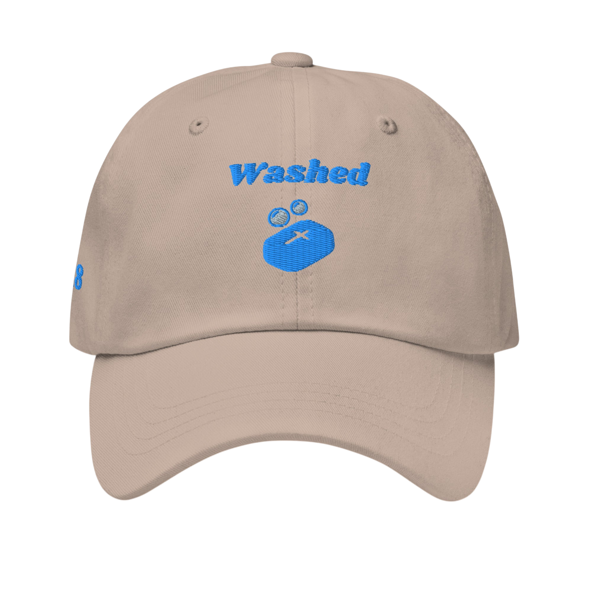 Washed Classic Dad hat - Stone, front