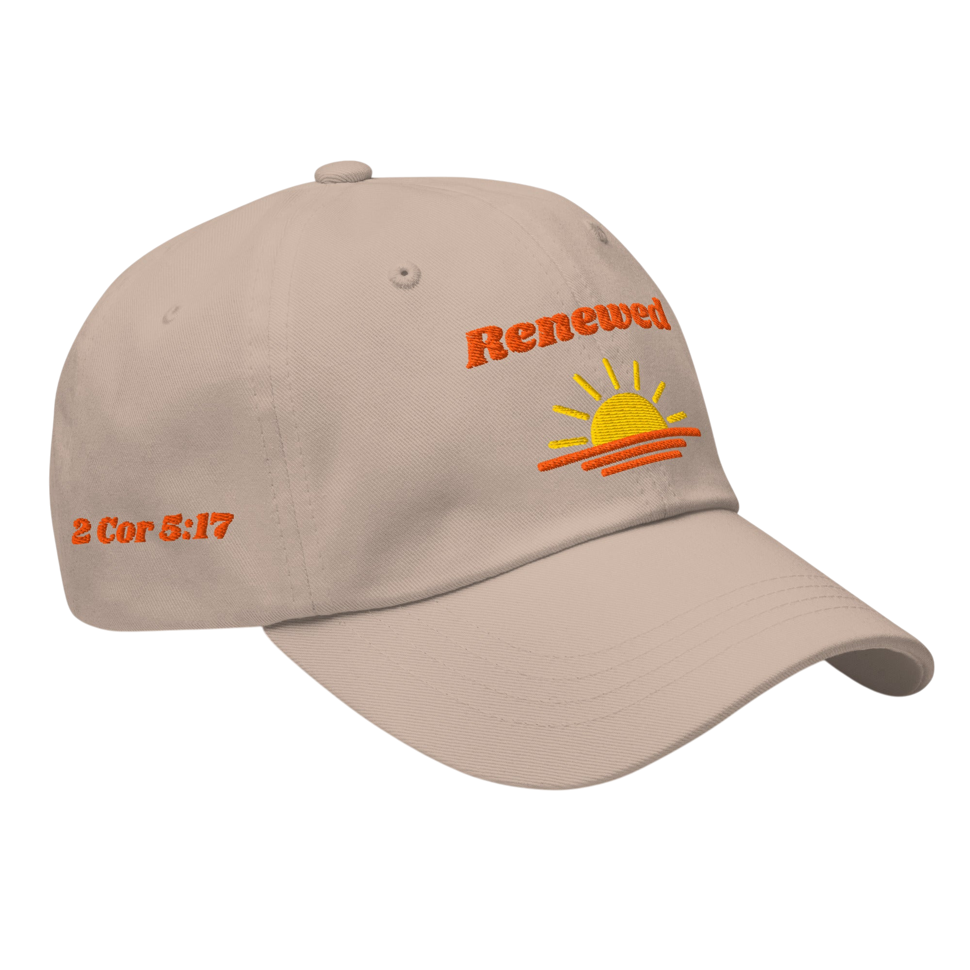 Renewed Classic Dad hat - Stone, right front