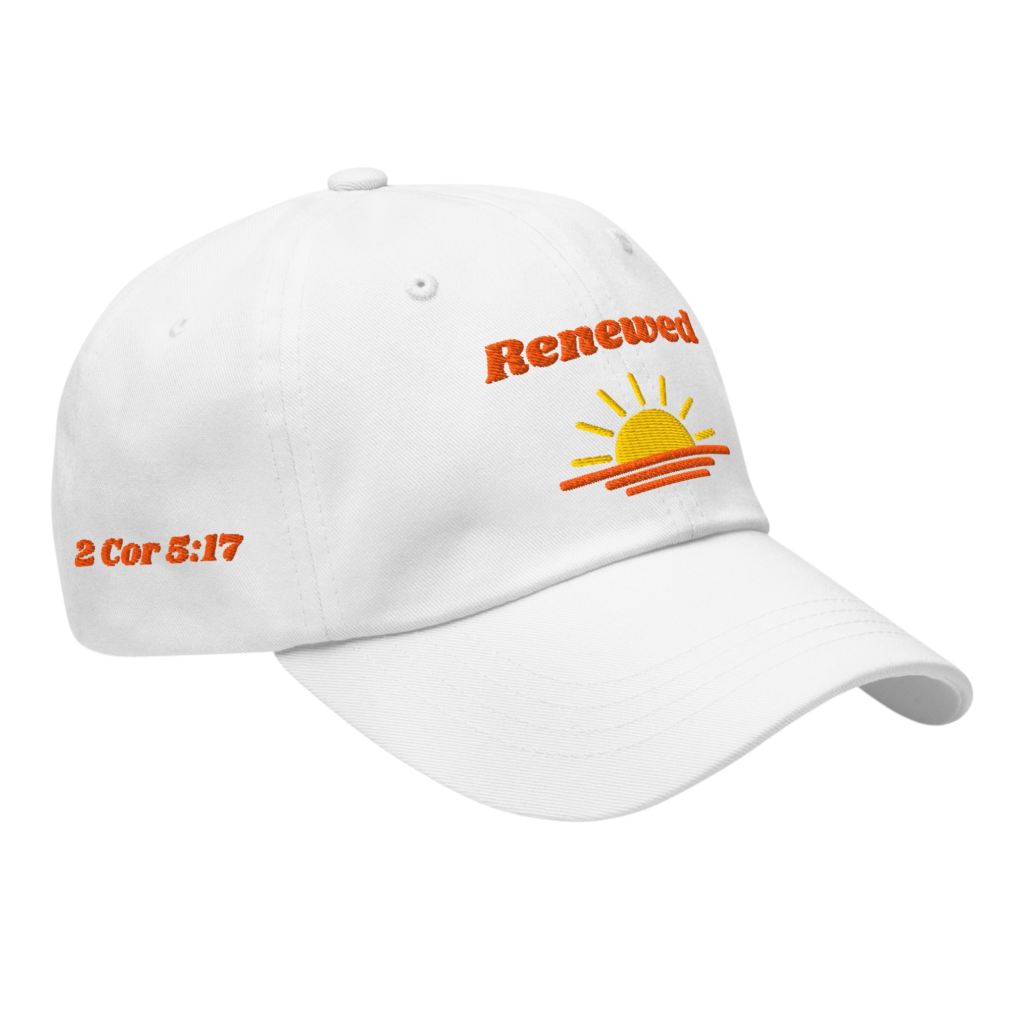 Renewed Classic Dad hat - White, right front
