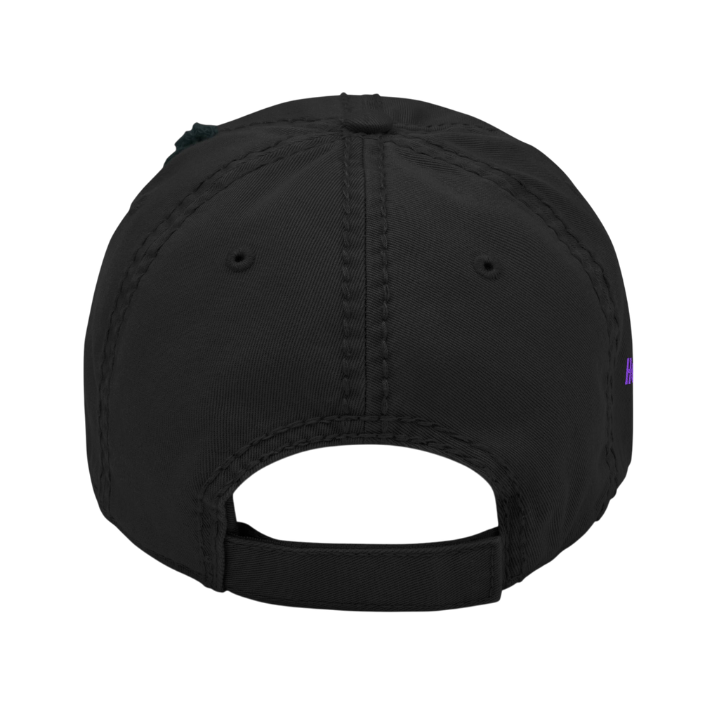 Forgiven Distressed Dad Hat - Black, back