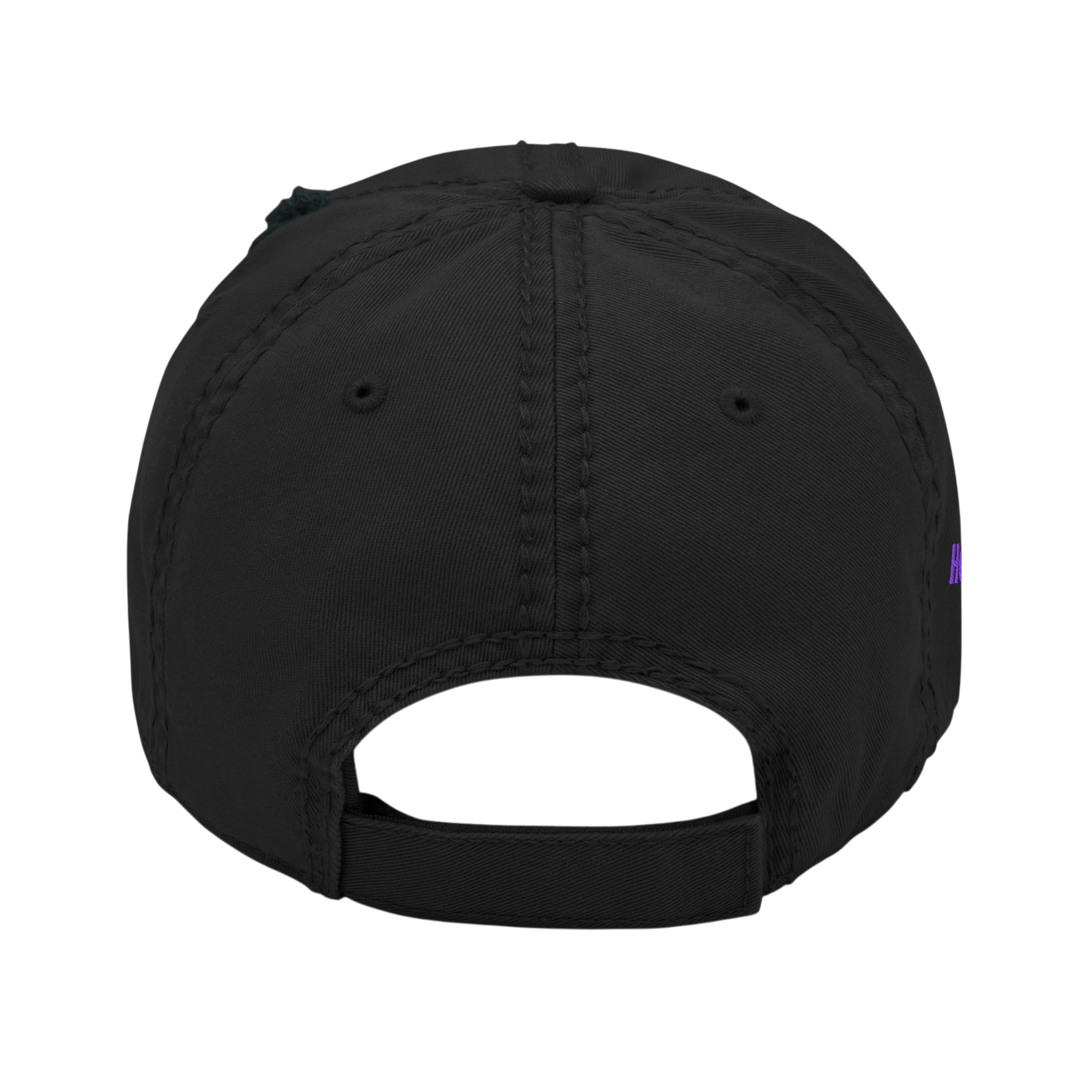 Forgiven Distressed Dad Hat - Black, back