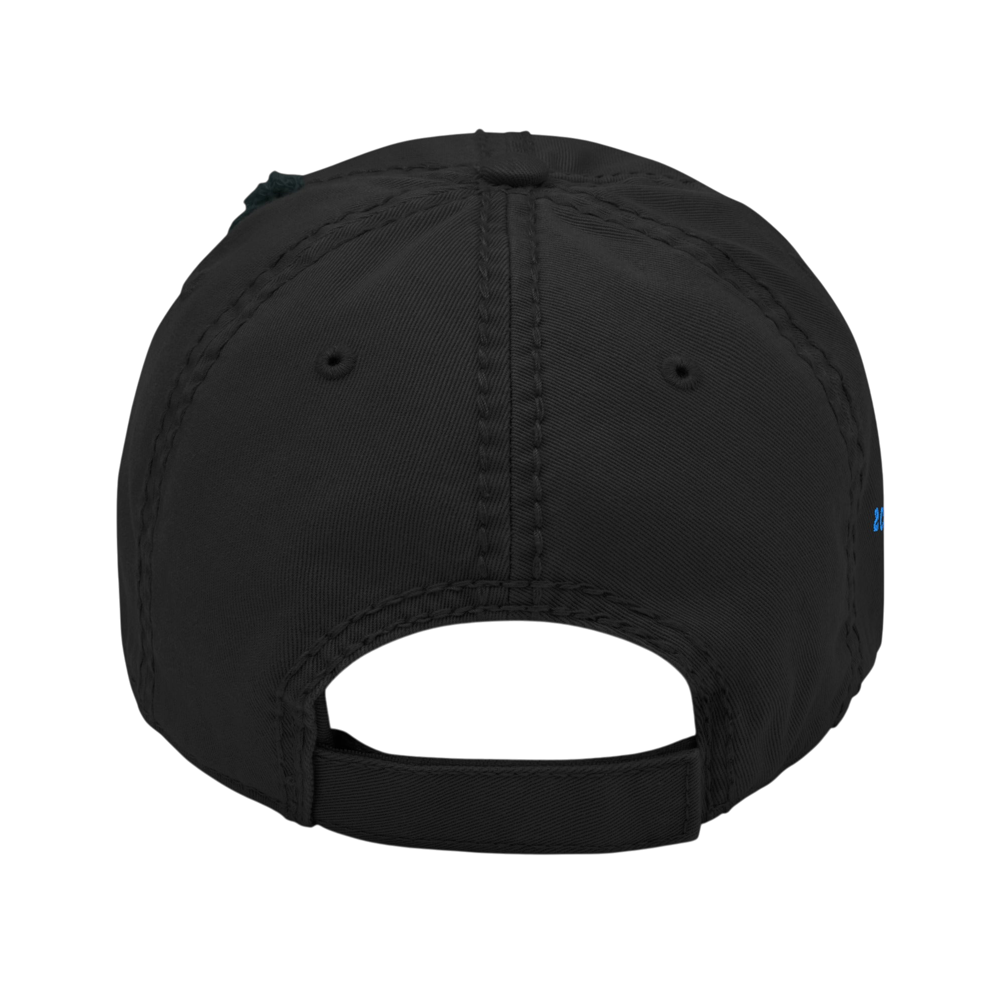 Reconciled Distressed Dad Hat - Black, back