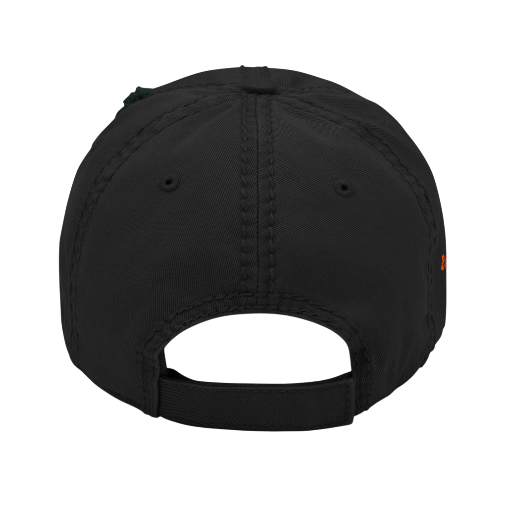 Renewed Distressed Dad Hat - Black, back