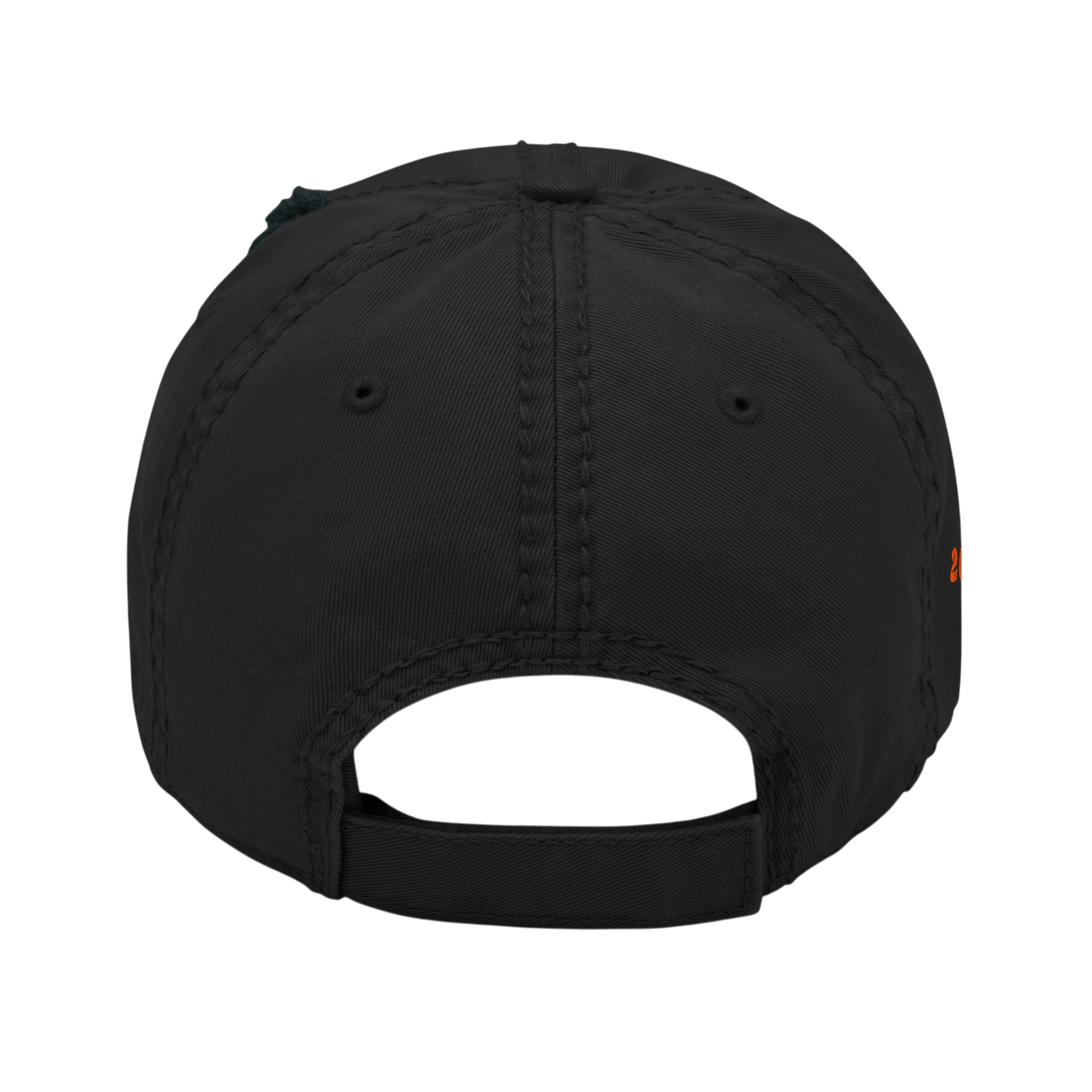 Renewed Distressed Dad Hat - Black, back