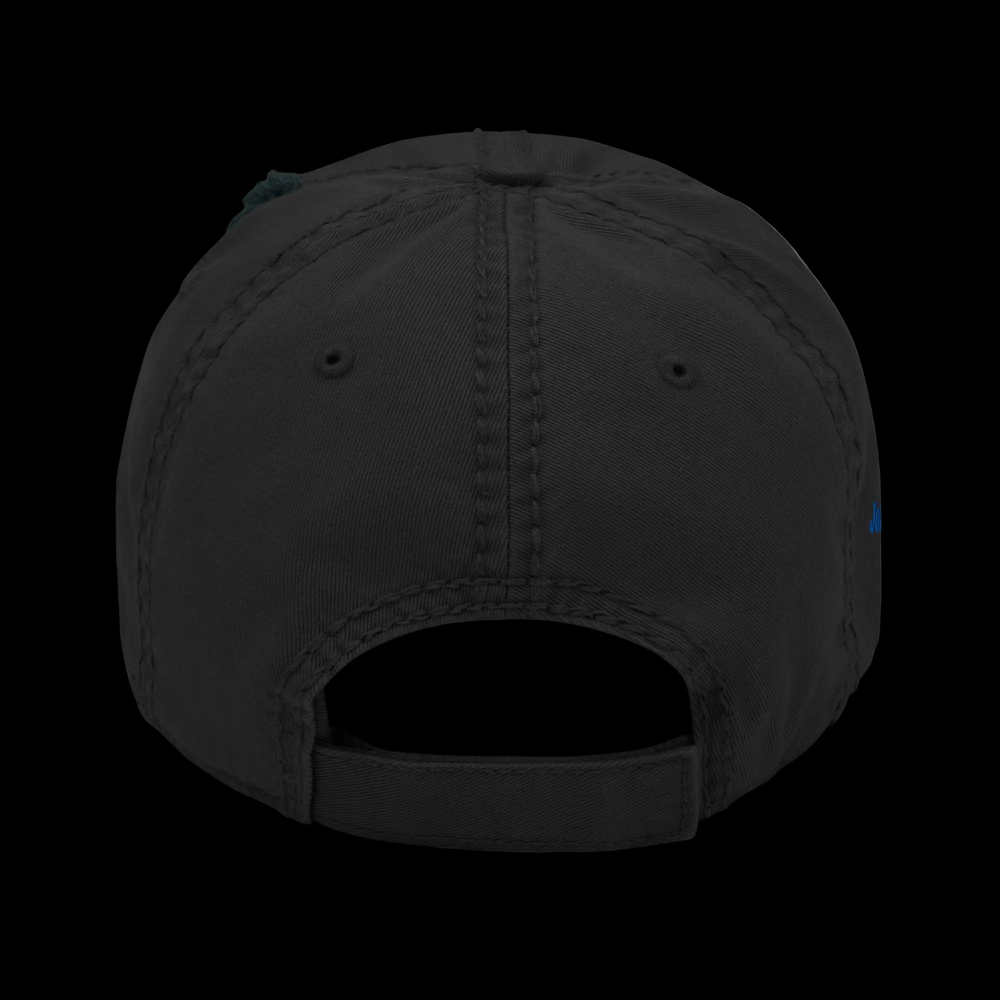 Freed Distressed Dad Hat - Black, back