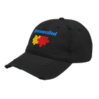 Reconciled Distressed Dad Hat - Black, left front