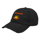 Renewed Distressed Dad Hat - Black, left front