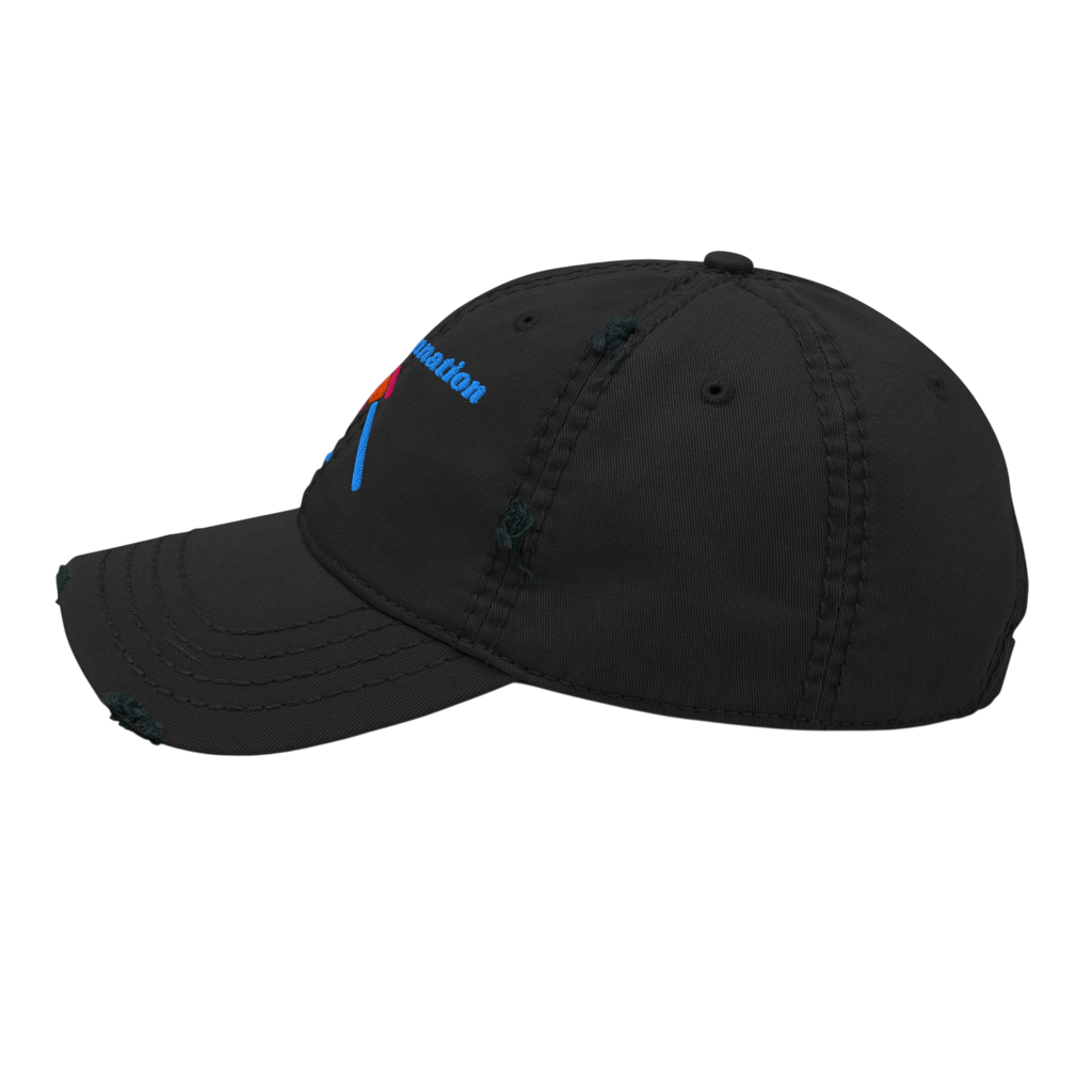 No Condemnation Distressed Dad Hat - Black, left side